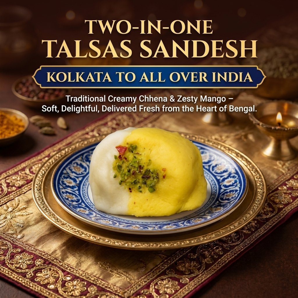 Two-in-One Talsas Sandesh - A Dual-Flavour Masterpiece from the Heart of Bengal