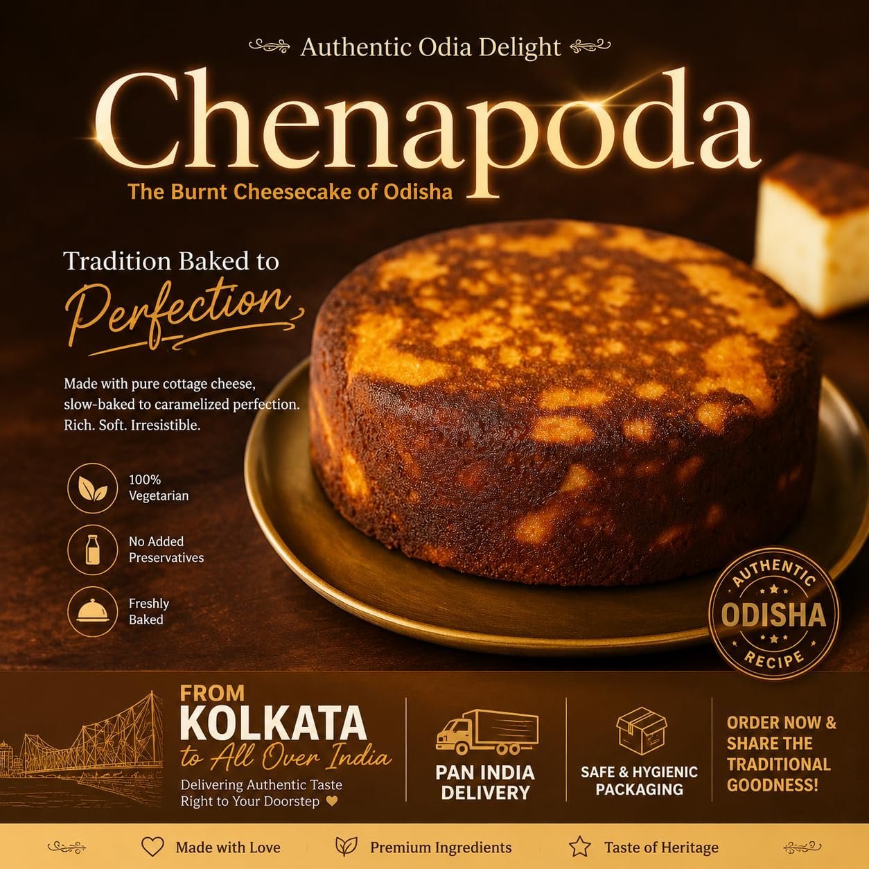 Chanapoda - The Authentic "Baked Cheesecake" of the East
