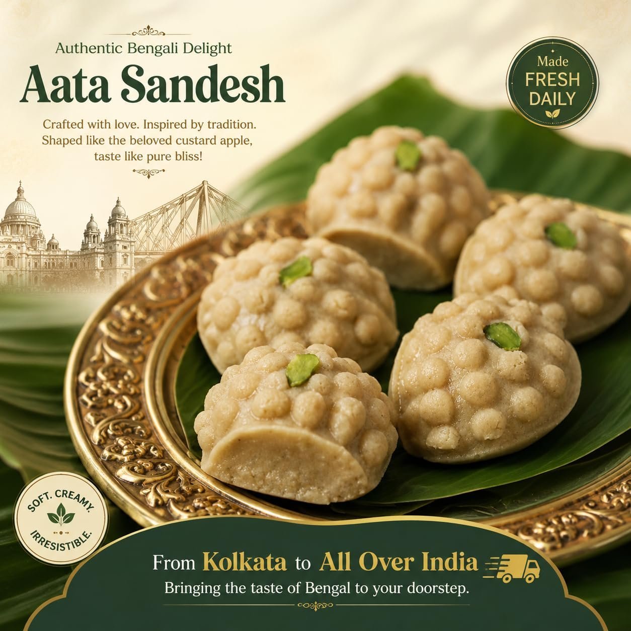 Korapak Aata Sandesh - The Timeless, Fudgy Icon of Bengal’s Sweet Heritage