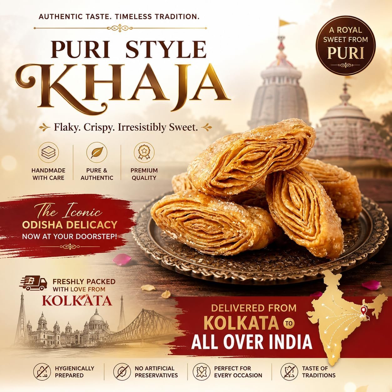 Khaja - The Layered, Crispy Delight of Lord Jagannath