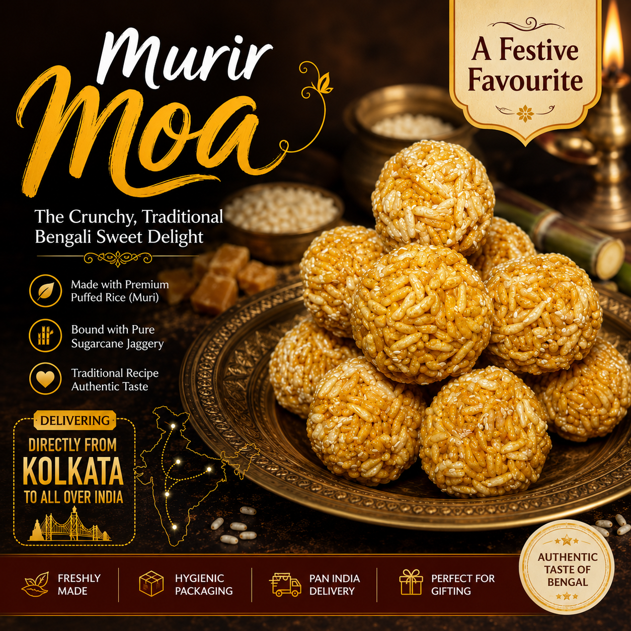 Murir Moa: The Golden, Crispy Puffed Rice Laddoos of Bengal