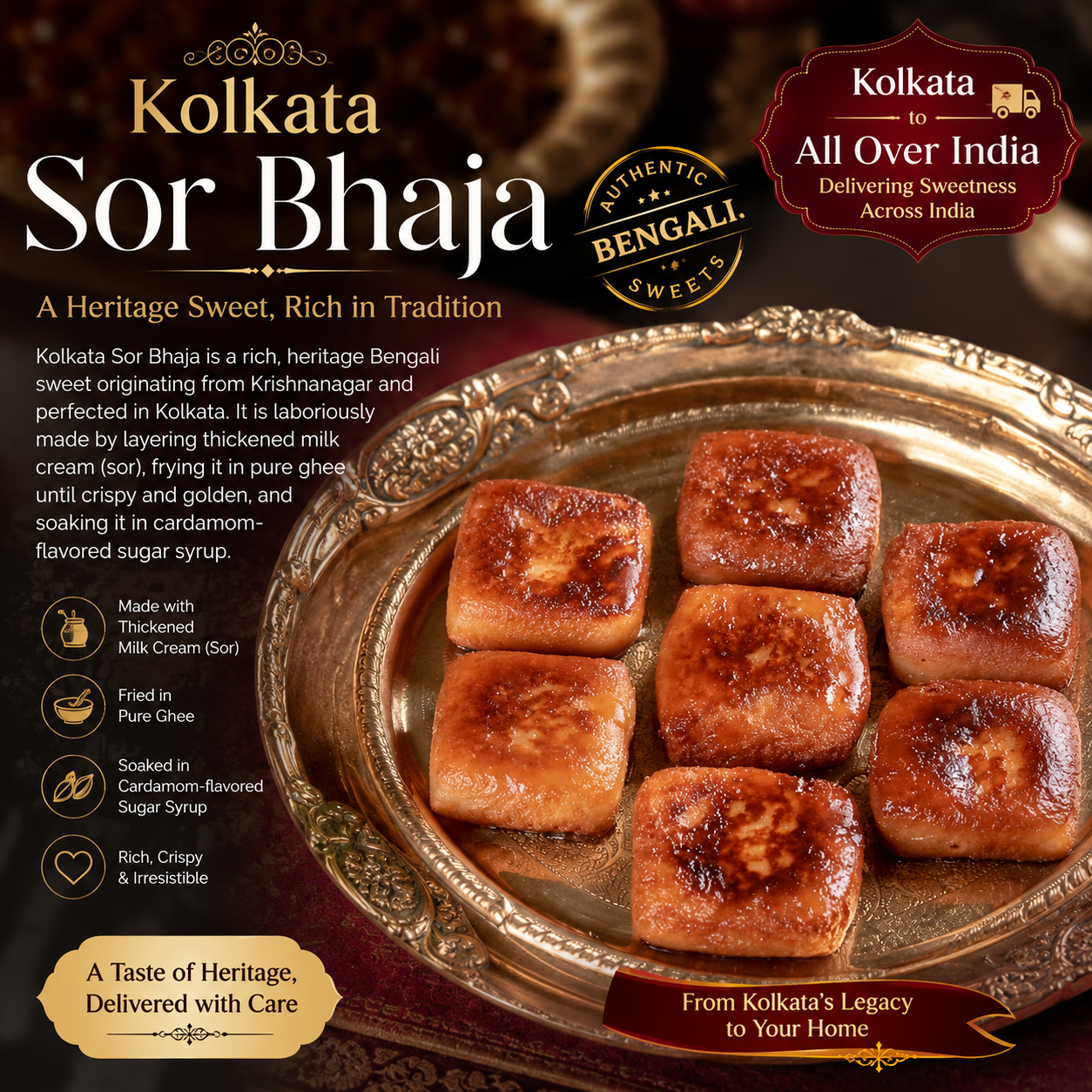 Kolkata Sorbhaja - The "Crown Jewel" of Fried Milk Cream