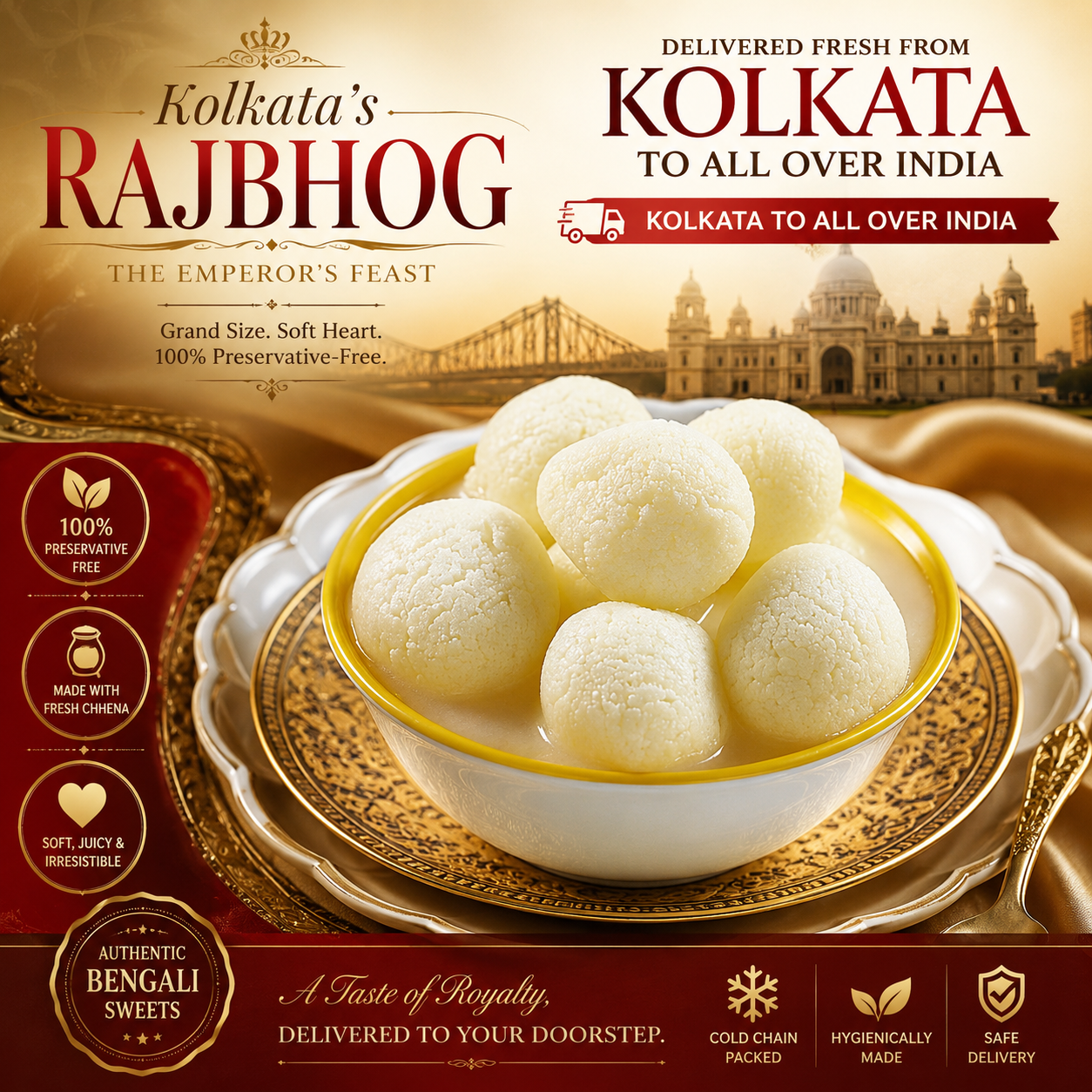 Rajbhog - The Royal "Big Brother" of the Kolkata Rasgulla
