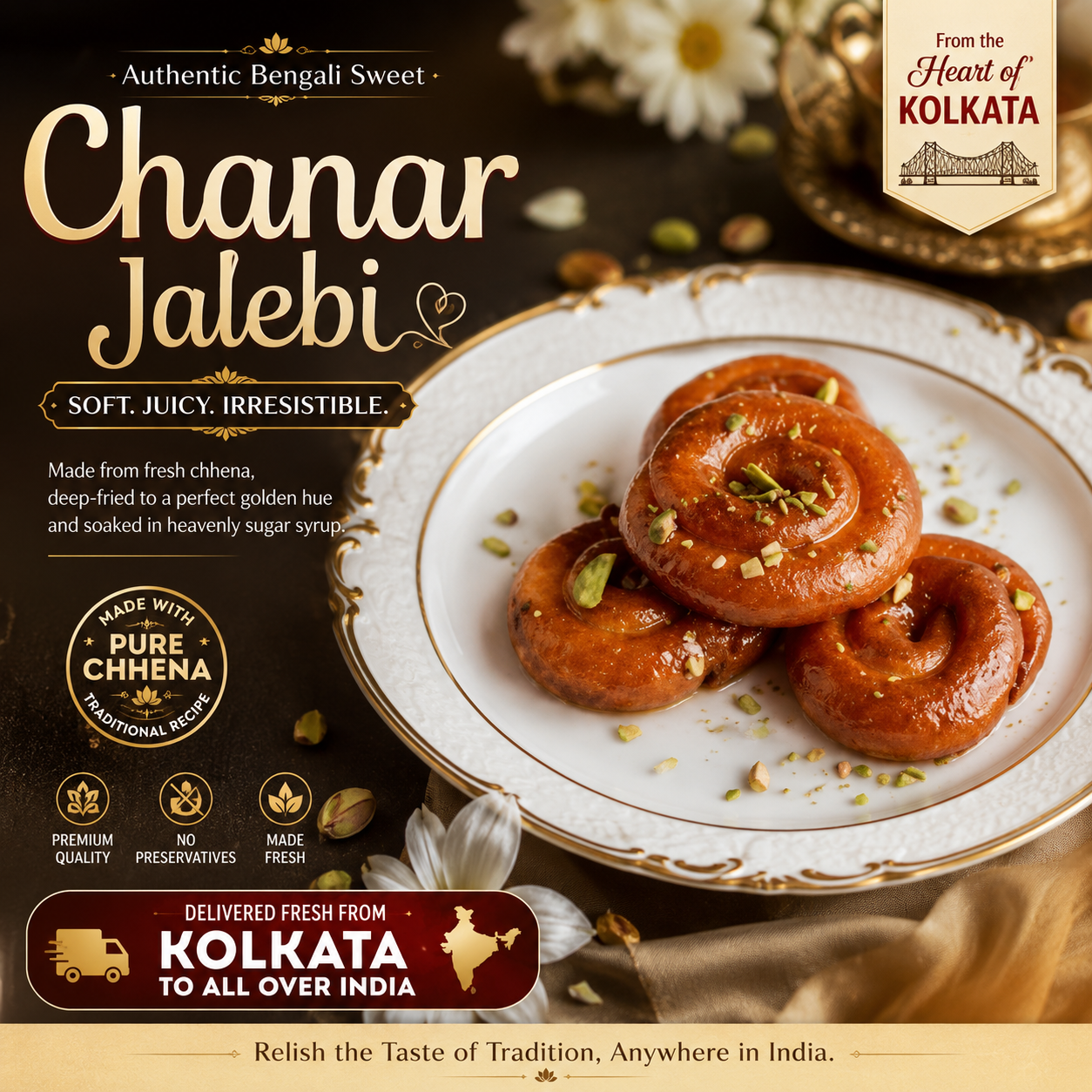 Chenar Jilebi - The Soft, Syrupy Masterpiece of Bengal’s Sweet Heritage