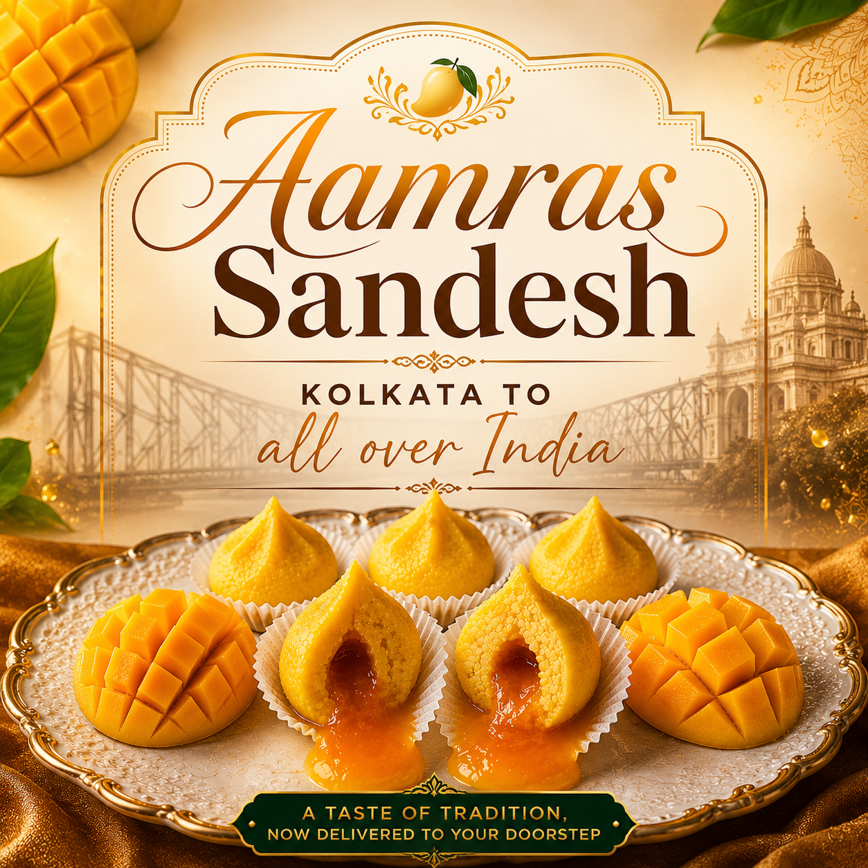 Aamras Sandesh: The Golden Essence of Summer, Captured in Chhena